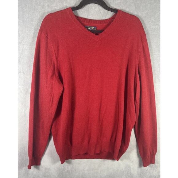 Charter Club Men's Red Cashmere Sweater Size Large - Picture 1 of 3